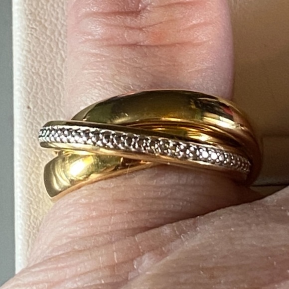 DIAMOND ACCENT 3 STACKED BAND RING - Picture 9 of 13